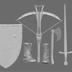 knight-leather-gear-3d-model.jpg Knight leather gear