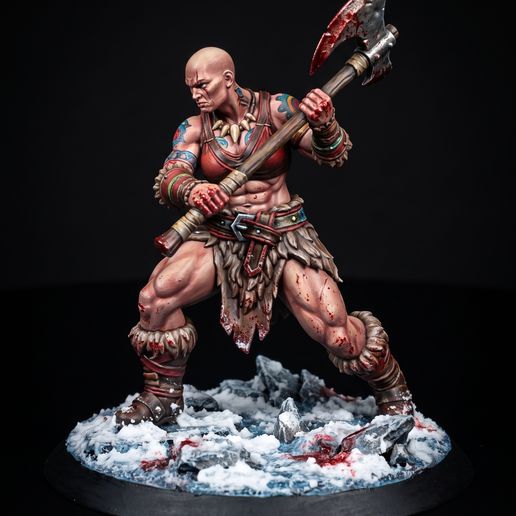 Goliath Champion – Fantasy Miniature STL (32mm Tabletop RPG)