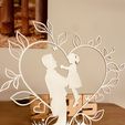 IMG_0462.jpg Father&Daughter heart decoration stand, display stand