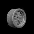 9.jpg Realistic Michelin sports tire and alloy wheel, STL - OBJ file, four versions
