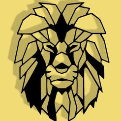LION.jpg Télécharger fichier STL Lion Géométrique • Plan pour impression 3D, Sculpt_3D