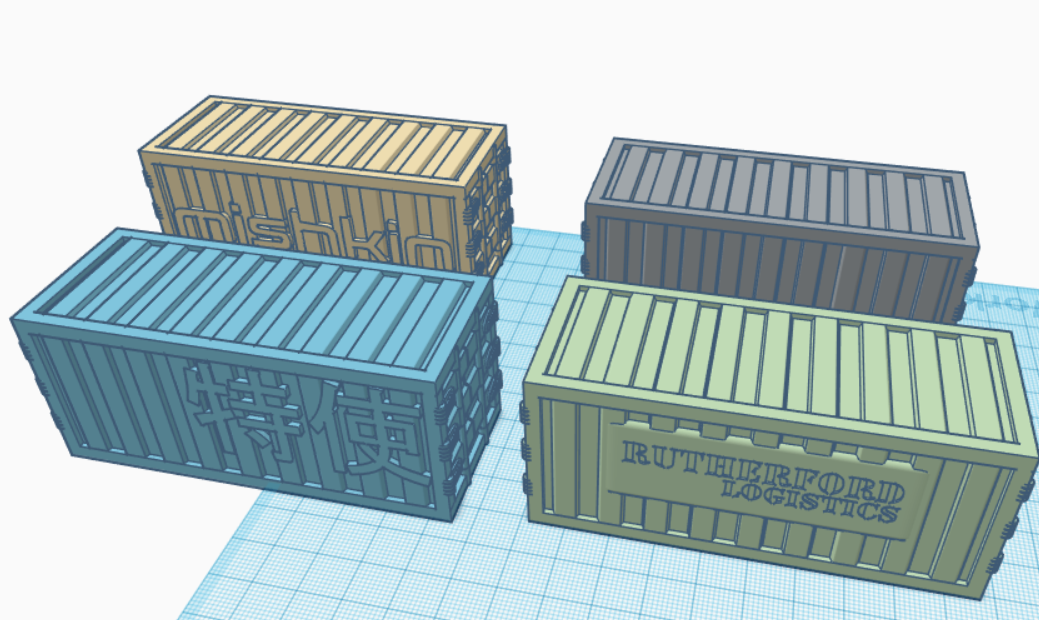 shippingcontainers-preview.png Descargar archivo STL gratis Gaslands - Contenedores marítimos • Diseño para impresión en 3D, Sablebadger