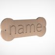 sign-dog.192.jpg 3D sign for a dog house,stl model a sign with your animal's name,3d model sign with the name of a dog or cat, also STL,DXF,EPS,swg file