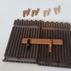 20190516_145218.jpg Fichier STL gratuit Playmobil 1976 Crochet de la porte du fort occidental・Objet imprimable en 3D à télécharger