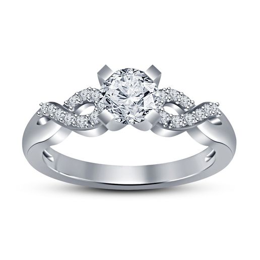 RF154166.jpg Download STL file Jewelry 3D CAD Model Womens Engagement Ring • 3D printing design, VR3D
