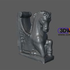 HorseStatue.jpg Free STL file Horse Statue 3D Scan (Pegasus)・3D printer design to download