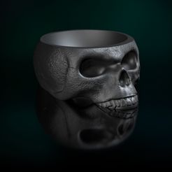 ShopA.jpg Skull Bowl STL 3D Print Model High Polygon