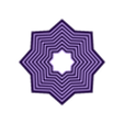 fidget_star_8_8.stl Estrella de la mariposa