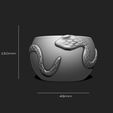 8_3DPR~1.jpg Snake Vase Home Decor - 3D STL File for 3D Printing