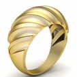 1.jpg Sea Shell Dome Ring 3d printable model