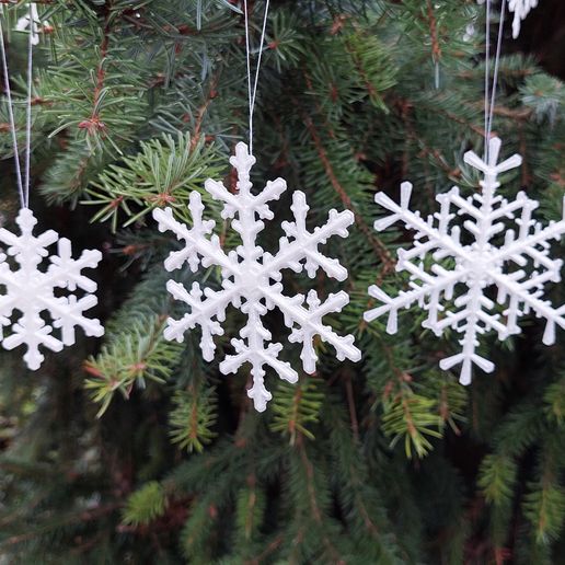 Free STL file Snowflake collection ️ ・3D printing design to download・Cults