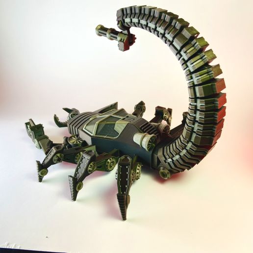 IMG_2512.jpeg Mechanical Scorpion - Print in Place Desk Organizer | Pen Holder