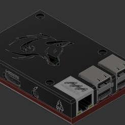 Ekran-Alıntısı.png Télécharger le fichier STL gratuit Raspberry Pi 3 B Wolf • Objet à imprimer en 3D, makisalonso