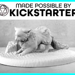 Cat_Action_Ad_Graphic-01.jpg Free STL file Cat - Action Pose - Tabletop Miniature・3D printing template to download