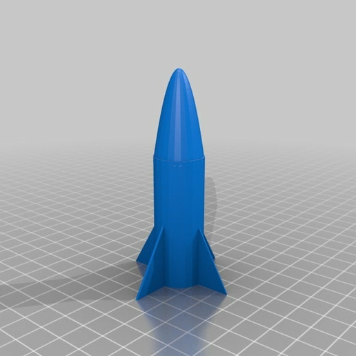 Free STL file little rocket created by my son on tinkercad 🚀 ・3D ...