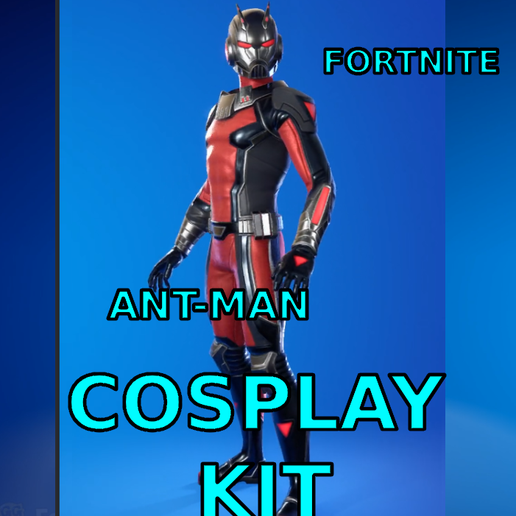 Cosplay Marvel Ant man Hank Pym scott lang Video game, Movie, Fortnite, Full armor and weapon Cosplay Kit , kitbash ALl in one, gift, holiday, Present, Comics