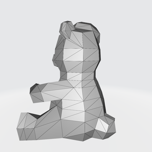 bear7.png Low-Poly Christmas Bear - 3D Model