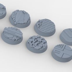 Basette_fanteria_1.jpg [LEGION/Heroic scale] Lava planet customized infantry bases