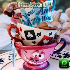 CUPS.jpg STL file Alice In Wonderland Teacups・3D print model to download