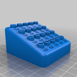 Porta_Punte_x20.png Free 3D file Drill-bits holder - 0.5mm to 2.8mm・3D print object to download