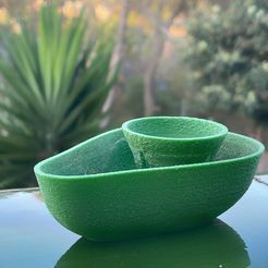 IMG_8359.jpg Archivo STL RECIPIENTE MACETA PARA GERMINAR HUESO DE AGUACATE・Design para impresora 3D para descargar