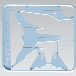 19_AR_Wing.JPG Archivo STL gratis Tarjeta del kit Starfox AR-Wing・Modelo de impresión 3D para descargar