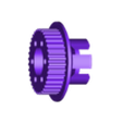 pulley36tv2PulleyEnd.stl 3mmボルト用 Cloudwheels 対応電動スケートボード用プーリー（36T、13T）