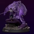 ZBrush Movie 037.jpg sasuke avec susanoo et aoda statue en impression 3d - naruto shippuden