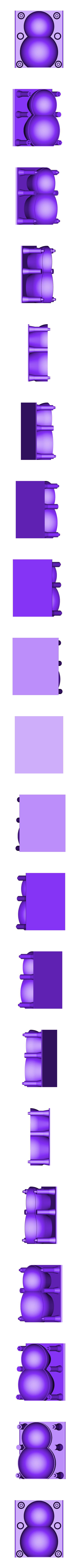 two_ball_snowman_male.STL Snowman maker (add two ball snowman)