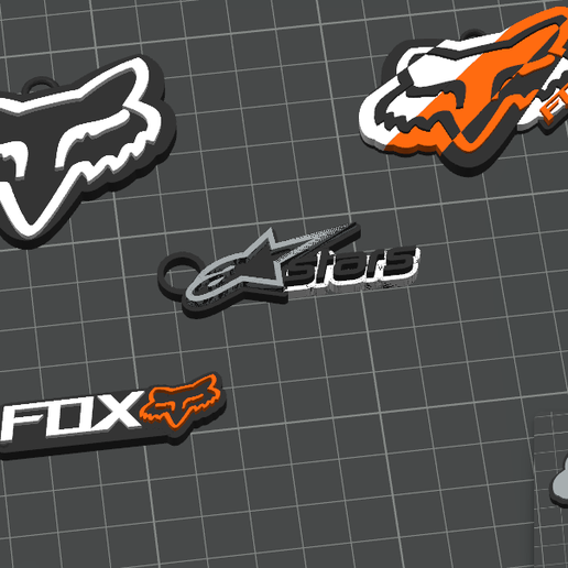 FOX-ALPINESTAR KEY RINGS