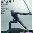 A.D.AM A Articulated Dall ActionFigure Model Zero A| Guy | Witt LAPTOP & 3DPRINTER A.D.A.M 0 (Articulated Doll Actionfigure Model 0) - Resin 3D Printed