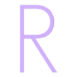 R.STL Alphabet and numbers 3D font "Geo