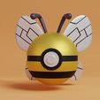 pokeball-beedrill-render.jpg Pokemon Weedle Kakuna Beedrill Pokeball