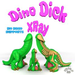 dinoDickXRay.jpg STL file Dino Dick Ultra XRay・3D printer design to download