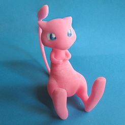 Mew0_display_large.jpg Free STL file Mew - Printed Parts・Template to download and 3D print