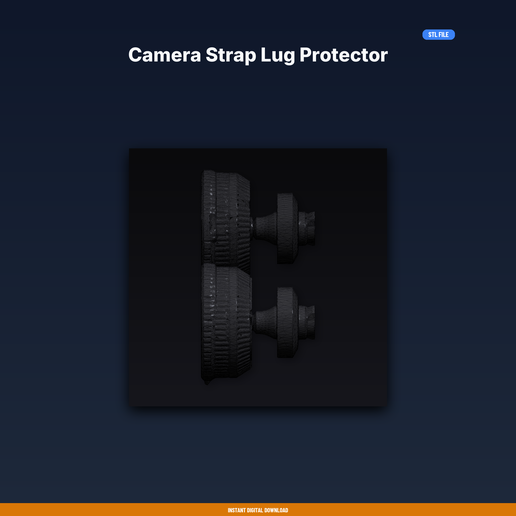 Camera Strap Lug Protector - 3D Printable STL File