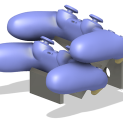 dual2.png Free STL file Dual Dual shock holder PS4・3D printer design to download