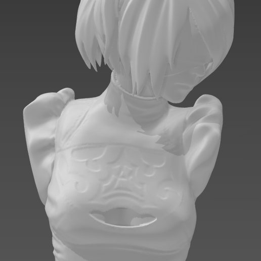 NIER AUTOMATA 2B BUST 3D model