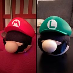 MARIO-Y-LUIGI.jpg Mario & Luigi Bros - Alexa Echo Dot 4 Stand