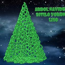 Arbol Navidad Voronoi Liso.jpg Файл STL Voronoi Christmas Tree・Модель для загрузки и печати в формате 3D