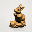 Chinese Horoscope04-A06.png Free 3D file Chinese Horoscope 04 Rabbit・Design to download and 3D print
