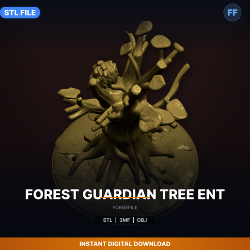 Forest Guardian Tree Ent - 3D Printable STL File