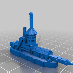 Stumpyrammership.png Download free STL file Stumpy Rammer Ship Proxy ship • 3D printing template, barnEbiss2