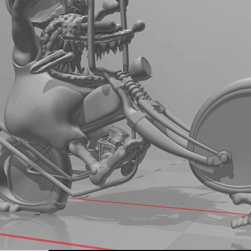 🐀 Rat Fink Harley Davidson Hotdog・ STL File for 3D printing・Cults