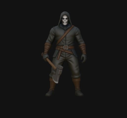 executioner block with axe