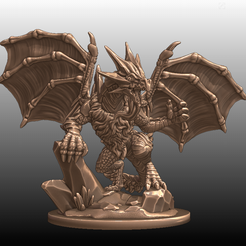 2021-02-19_03-37-17.png Archivo 3D gratuito Estatuilla de Drogon de hielo (HQ para impresión 3D)・Objeto imprimible en 3D para descargar