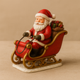 tarino.png 3D 圣诞老人雪橇模型 / Modèle 3D de Père Noël dans un traîneau