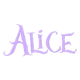 ALICE.stl Letters and Numbers ALICE IN WONDERLAND Letters and Numbers | Logo
