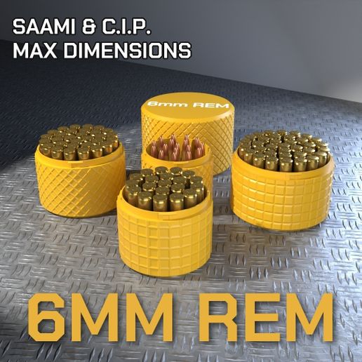 CBOX AMMO BOX 6mm Rem AMMUNITION STORAGE 80/90/100/110/120MM ROUND CASE ORGANIZER 6mm Remington
