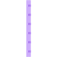 whole_bride_to_fix_sharp_intonation.stl Guitar bridge to fix sharp intonation